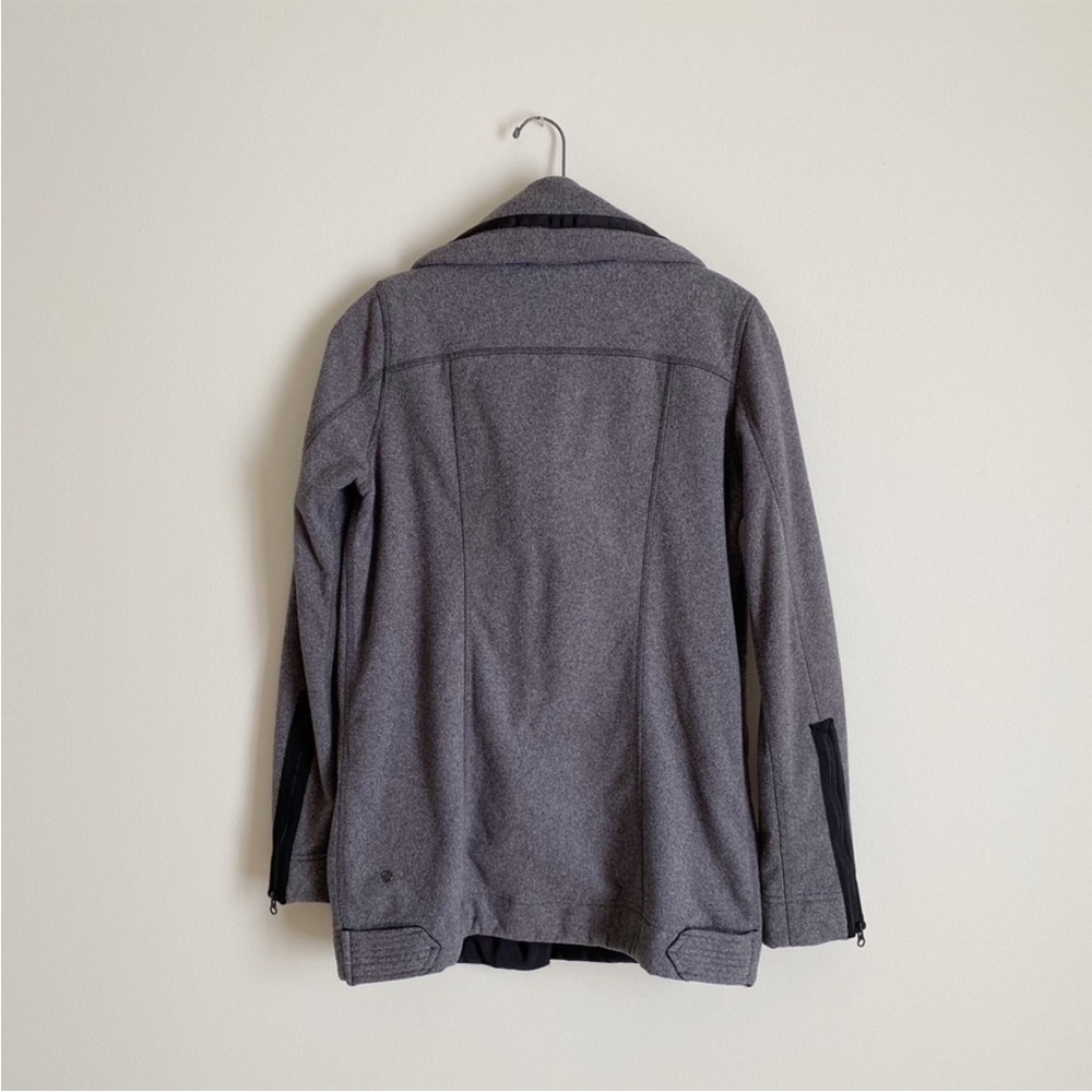 Lululemon | Gray Fleece Asymmetrical Moto Jacket - Picture 7 of 10